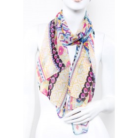 Soft Silk Printed Scarf C28 - 10 per pack - $2.00 ea